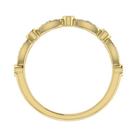Thumbnail for Diamond 1/6 Ct.Tw. Stack Band in 10K Yellow Gold