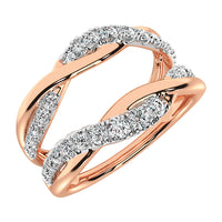 Thumbnail for 14K Rose Gold 1/2 Ct.Tw. Diamond Guard Ring