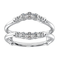 Thumbnail for 14K White Gold 1/2 Ct.Tw. Diamond Chevron Guard Ring