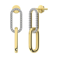 Thumbnail for 10K Yellow Gold 1/6 Ct.Tw. Diamond Fashion Earrings