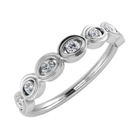 Thumbnail for Diamond 1/6 Ct.Tw. Stack Band in 10K White Gold