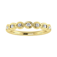 Thumbnail for Diamond 1/6 Ct.Tw. Stack Band in 10K Yellow Gold