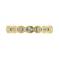 Thumbnail for Diamond 1/6 Ct.Tw. Stack Band in 10K Yellow Gold
