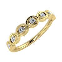 Thumbnail for Diamond 1/6 Ct.Tw. Stack Band in 10K Yellow Gold
