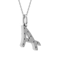 Thumbnail for Diamond 1/8 Ct.Tw. Letter A Pendant in 10K White Gold