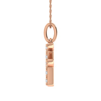 Thumbnail for Diamond 1/8 Ct.Tw. Letter F Pendant in 10K Rose Gold