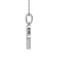 Thumbnail for Diamond 1/8 Ct.Tw. Letter F Pendant in 10K White Gold