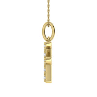 Thumbnail for Diamond 1/8 Ct.Tw. Letter F Pendant in 10K Yellow Gold