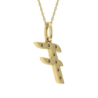 Thumbnail for Diamond 1/8 Ct.Tw. Letter F Pendant in 10K Yellow Gold