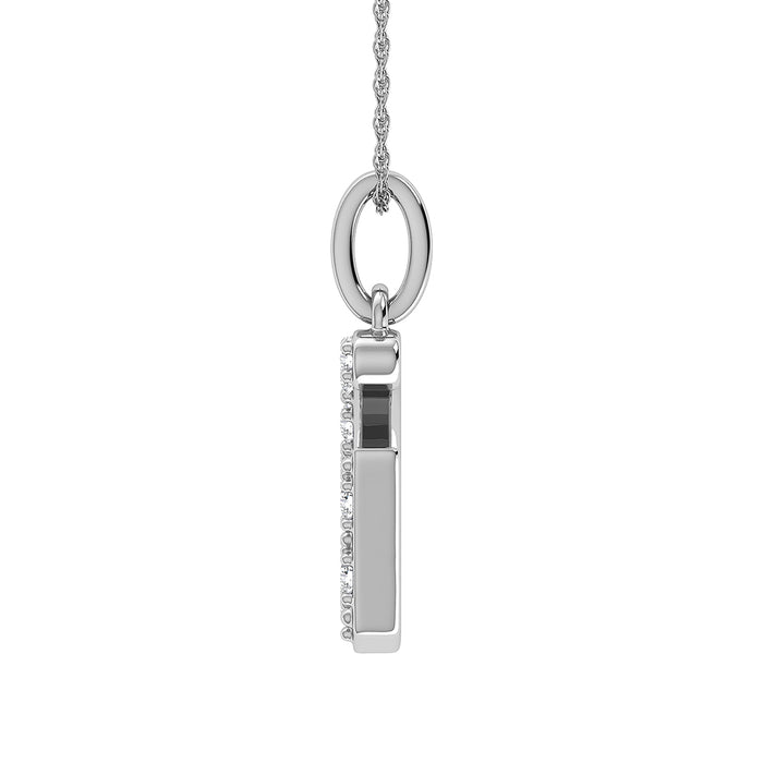 Diamond 1/8 Ct.Tw. Letter G Pendant in 10K White Gold