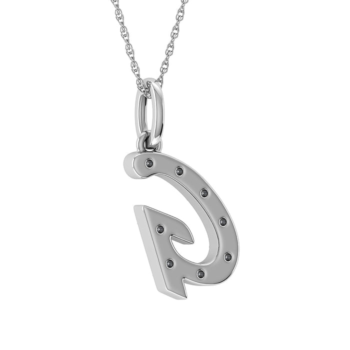 Diamond 1/8 Ct.Tw. Letter G Pendant in 10K White Gold