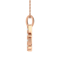 Thumbnail for Diamond 1/8 Ct.Tw. Letter H Pendant in 10K Rose Gold