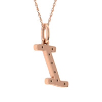 Thumbnail for Diamond 1/8 Ct.Tw. Letter I Pendant in 10K Rose Gold