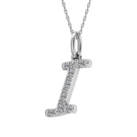 Thumbnail for Diamond 1/8 Ct.Tw. Letter I Pendant in 10K White Gold