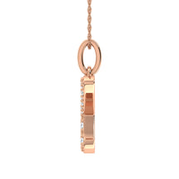 Thumbnail for Diamond 1/8 Ct.Tw. Letter K Pendant in 10K Rose Gold