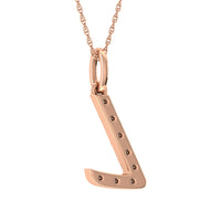 Thumbnail for Diamond 1/8 Ct.Tw. Letter L Pendant in 10K Rose Gold