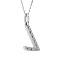 Thumbnail for Diamond 1/8 Ct.Tw. Letter L Pendant in 10K White Gold