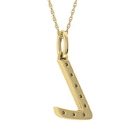 Thumbnail for Diamond 1/8 Ct.Tw. Letter L Pendant in 10K Yellow Gold