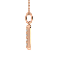 Thumbnail for Diamond 1/8 Ct.Tw. Letter M Pendant in 10K Rose Gold