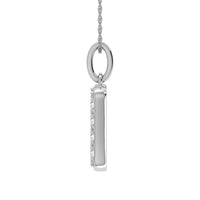 Thumbnail for Diamond 1/8 Ct.Tw. Letter M Pendant in 10K White Gold