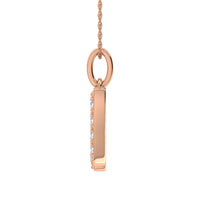 Thumbnail for Diamond 1/8 Ct.Tw. Letter N Pendant in 10K Rose Gold