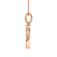 Thumbnail for Diamond 1/8 Ct.Tw. Letter O Pendant in 10K Rose Gold
