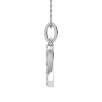 Thumbnail for Diamond 1/8 Ct.Tw. Letter O Pendant in 10K White Gold