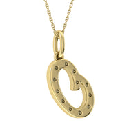 Thumbnail for Diamond 1/8 Ct.Tw. Letter O Pendant in 10K Yellow Gold