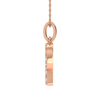 Thumbnail for Diamond 1/8 Ct.Tw. Letter P Pendant in 10K Rose Gold