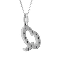 Thumbnail for Diamond 1/8 Ct.Tw. Letter Q Pendant in 10K White Gold
