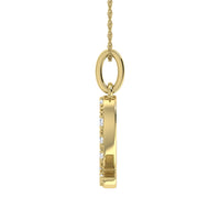 Thumbnail for Diamond 1/8 Ct.Tw. Letter Q Pendant in 10K Yellow Gold