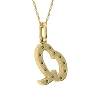 Thumbnail for Diamond 1/8 Ct.Tw. Letter Q Pendant in 10K Yellow Gold
