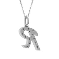 Thumbnail for Diamond 1/8 Ct.Tw. Letter R Pendant in 10K White Gold
