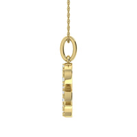 Thumbnail for Diamond 1/8 Ct.Tw. Letter R Pendant in 10K Yellow Gold