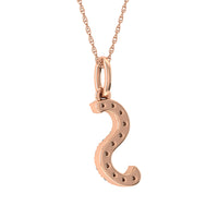 Thumbnail for Diamond 1/8 Ct.Tw. Letter S Pendant in 10K Rose Gold