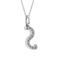Thumbnail for Diamond 1/8 Ct.Tw. Letter S Pendant in 10K White Gold