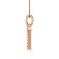 Thumbnail for Diamond 1/8 Ct.Tw. Letter T Pendant in 10K Rose Gold