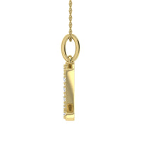 Thumbnail for Diamond 1/8 Ct.Tw. Letter U Pendant in 10K Yellow Gold