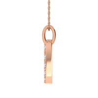Thumbnail for Diamond 1/8 Ct.Tw. Letter W Pendant in 10K Rose Gold