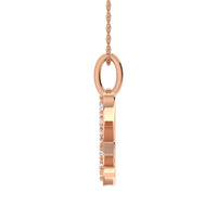 Thumbnail for Diamond 1/8 Ct.Tw. Letter X Pendant in 10K Rose Gold