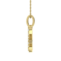 Thumbnail for Diamond 1/8 Ct.Tw. Letter X Pendant in 10K Yellow Gold
