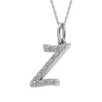 Thumbnail for Diamond 1/8 Ct.Tw. Letter Z Pendant in 10K White Gold