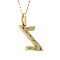 Thumbnail for Diamond 1/8 Ct.Tw. Letter Z Pendant in 10K Yellow Gold