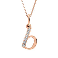 Thumbnail for Diamond 1/20 Ct.Tw. Letter B Pendant in 10K Rose Gold