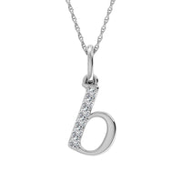 Thumbnail for Diamond 1/20 Ct.Tw. Letter B Pendant in 10K White Gold