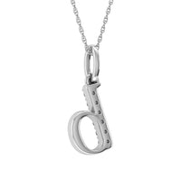 Thumbnail for Diamond 1/20 Ct.Tw. Letter B Pendant in 10K White Gold