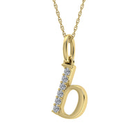 Thumbnail for Diamond 1/20 Ct.Tw. Letter B Pendant in 10K Yellow Gold
