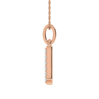 Thumbnail for Diamond 1/20 Ct.Tw. Letter D Pendant in 10K Rose Gold