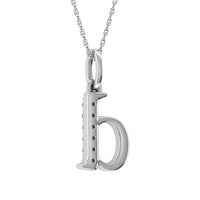 Thumbnail for Diamond 1/20 Ct.Tw. Letter D Pendant in 10K White Gold