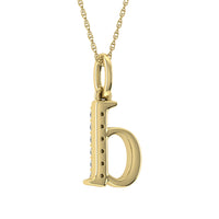 Thumbnail for Diamond 1/20 Ct.Tw. Letter D Pendant in 10K Yellow Gold